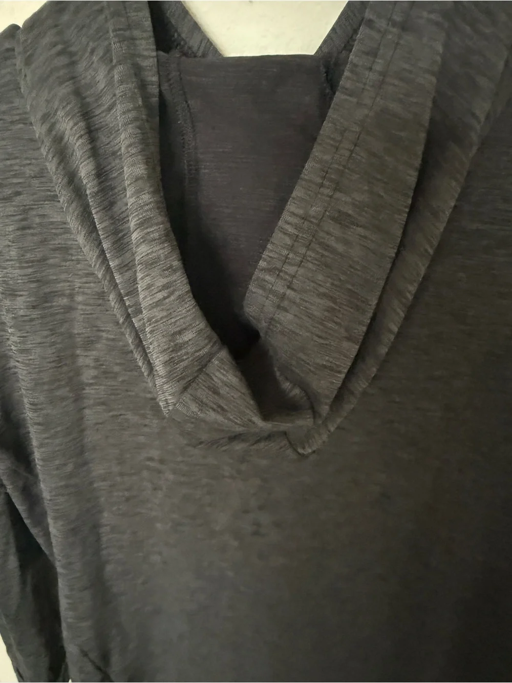 Nike Grey Dri-FIT Hooded Long-Sleeve Shirt